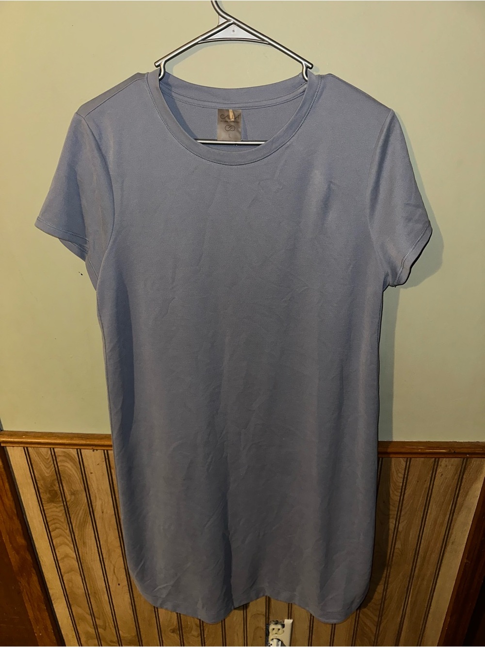 CALIA by Carrie Underwood Short Sleeve Tee Dress - Light Blue